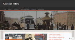 Desktop Screenshot of goteborgshistoria.com