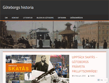 Tablet Screenshot of goteborgshistoria.com